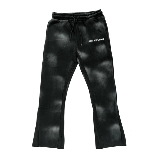 RETROVERT FLARE BLACK SWEATPANTS