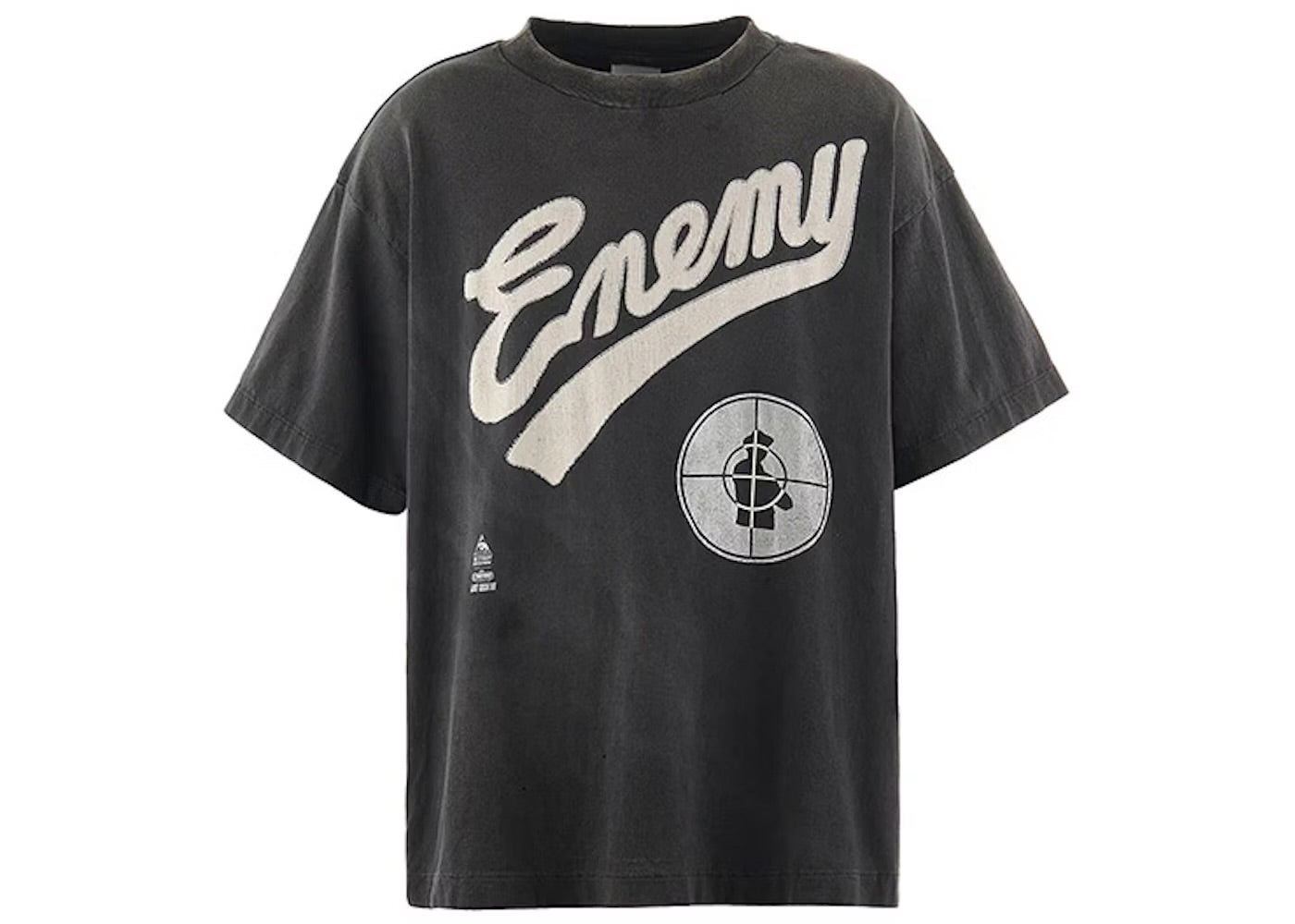 Saint Michael x Public Enemy SNT ENEMY Tee Black