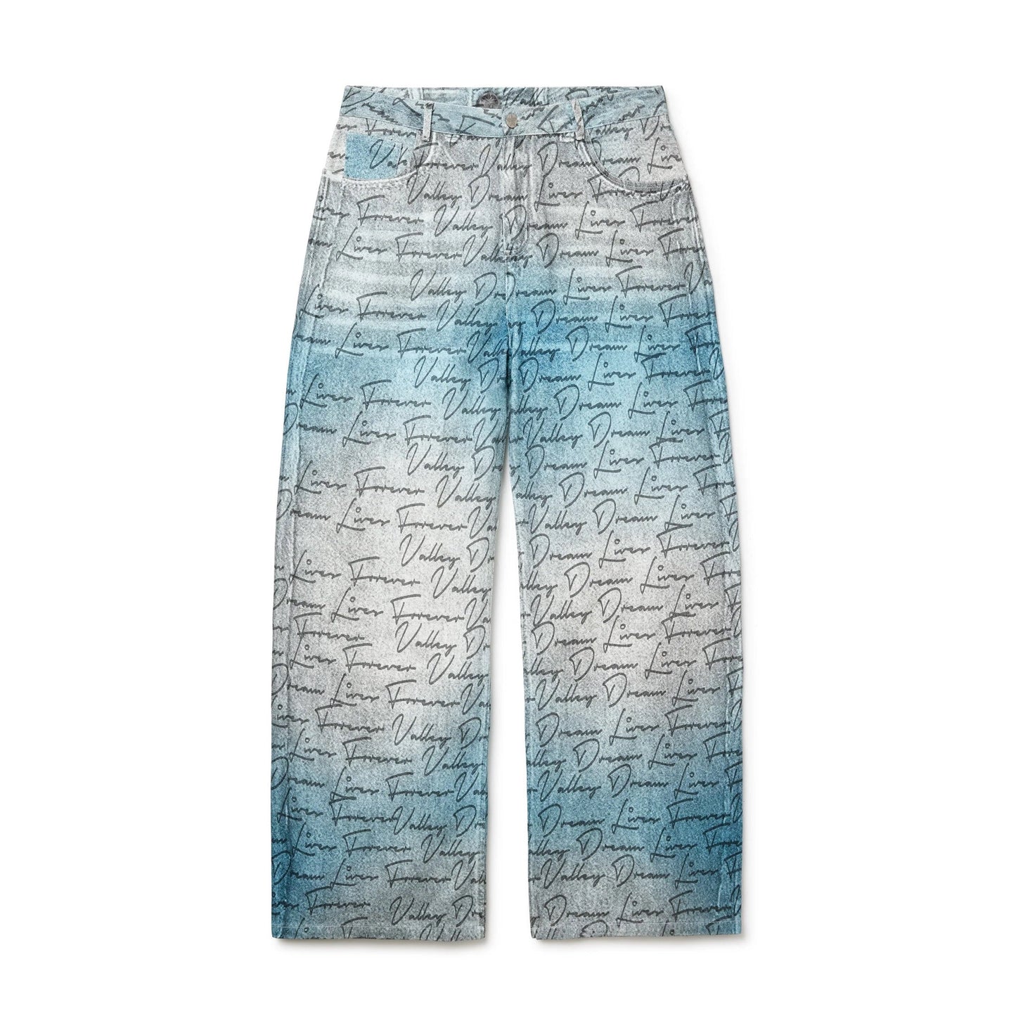 Vale Letter Denim Blue Pants