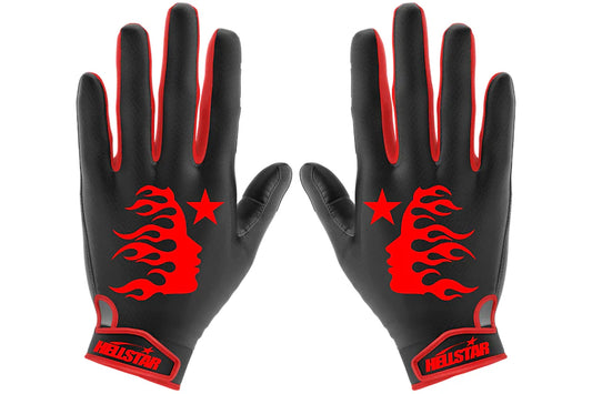 Hellstar Logo Black Gloves