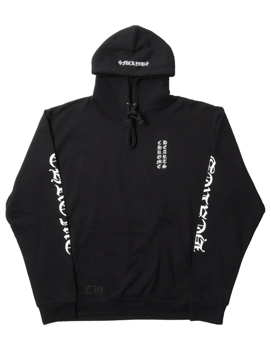 Chrome Hearts Vertical Logo F*ck You Black Hoodie