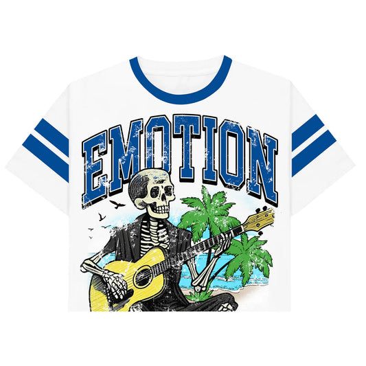Mixed Emotion Guitar” Cropped Tee