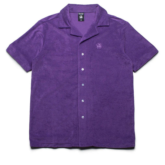 Sinclair Suede Purple Button Up