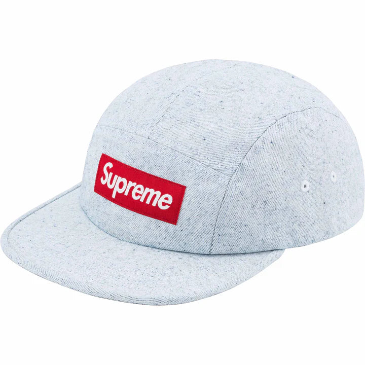 Supreme Coated Denim White Camp Cap