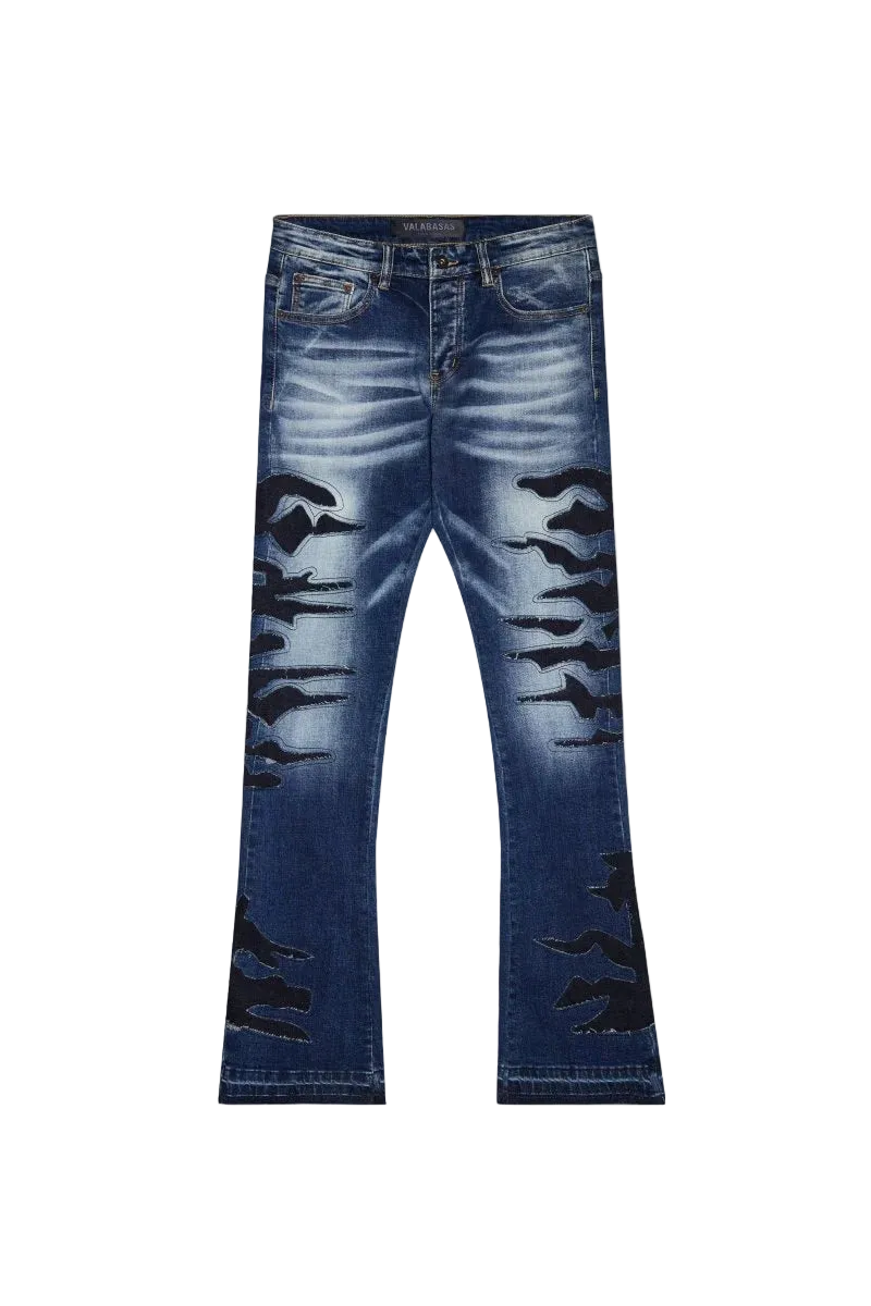 Valabasas Black x Blue Wash Jeans