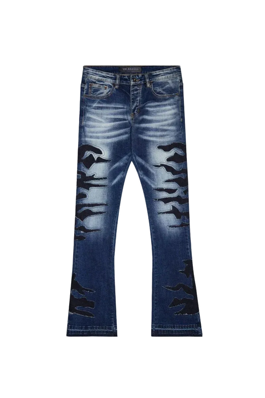 Valabasas Black x Blue Wash Jeans