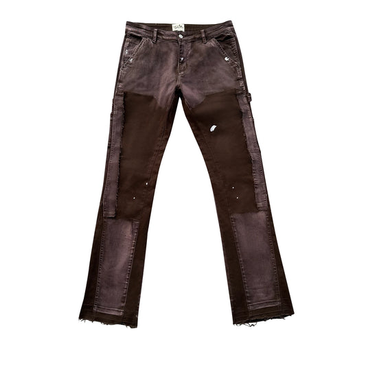 Triple Sevens Flare Pants Brown