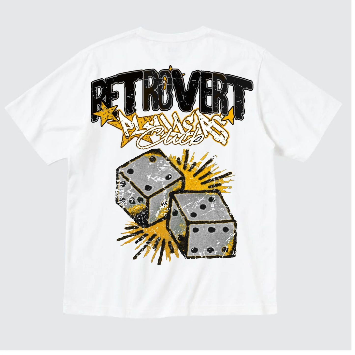 Retrovert Players Club White Tee