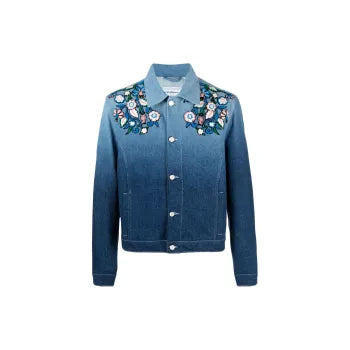 Casablanca Floral Blue Denim Set