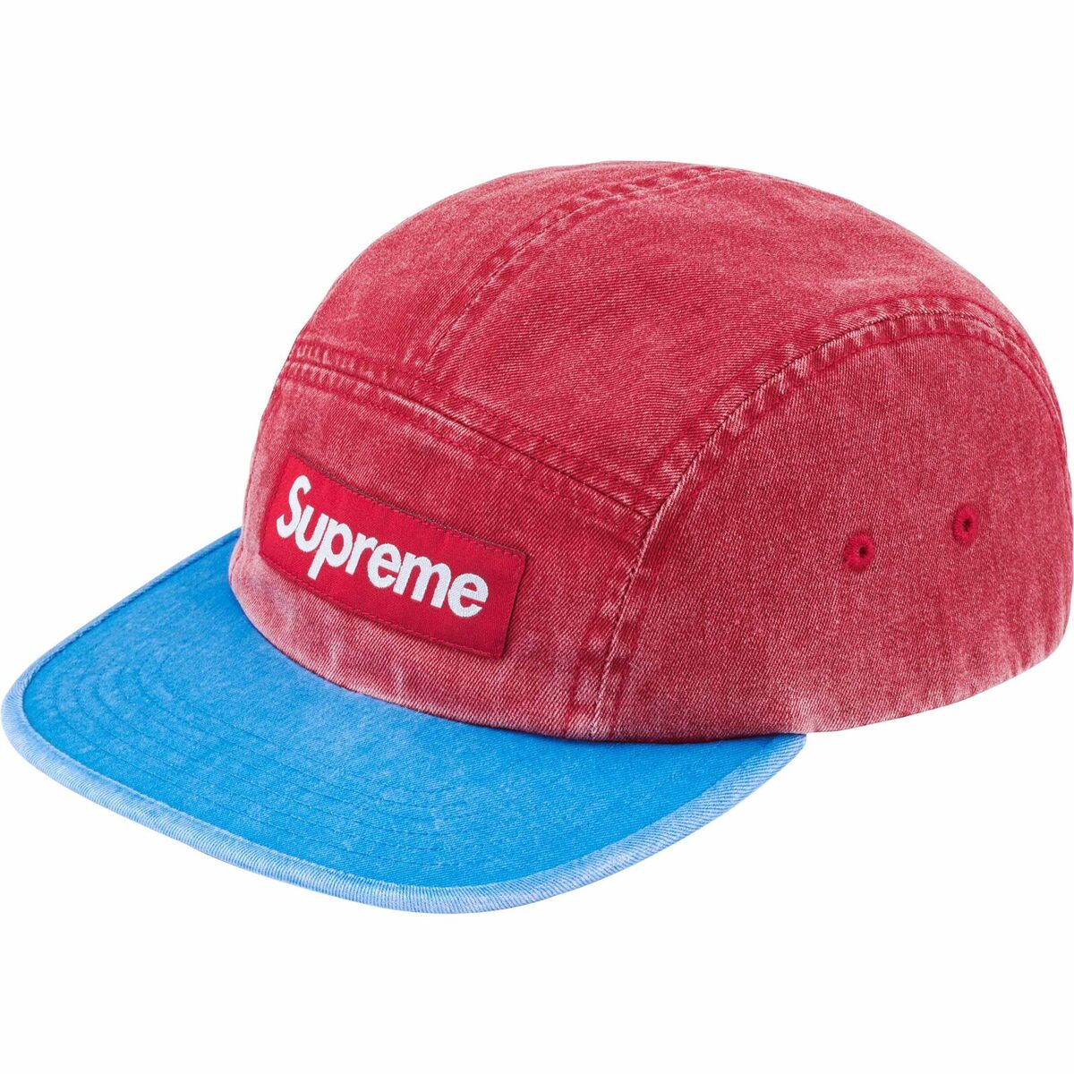 Supreme Pigment 2-Tone Red Camp Cap