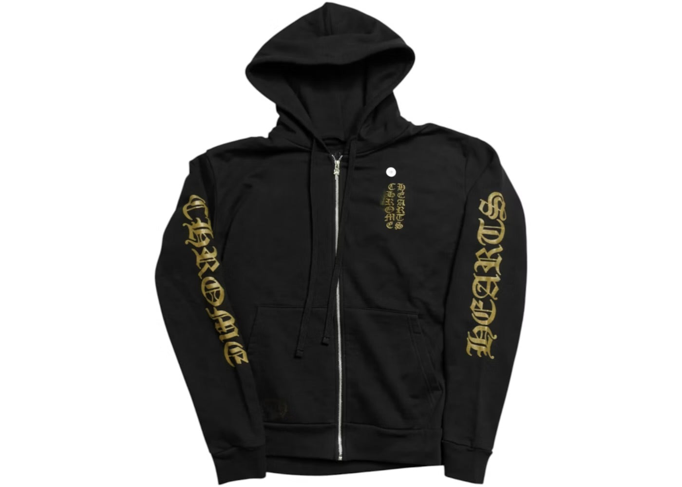 Chrome Hearts Vertical Logo Zip Up Black/Army Hoodie