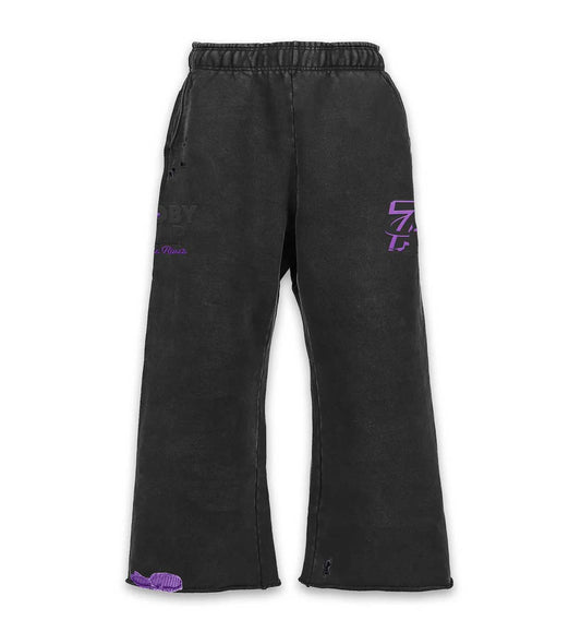 TRIPLE SEVENS TRAP LOGO DUAL SWEATPANTS BLACK