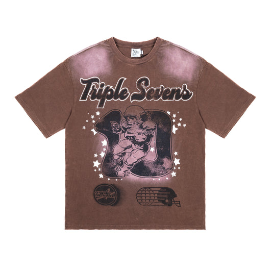 TRIPLE SEVENS ALL STAR BROWN TEE