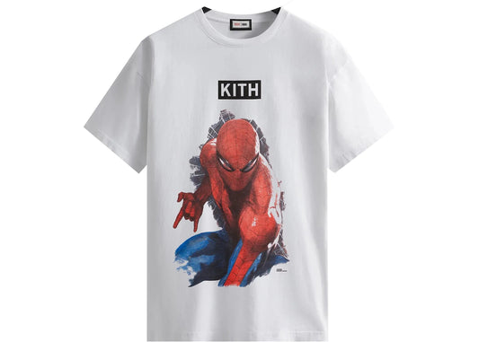 Kith Spider-Man Action Vintage White Tee