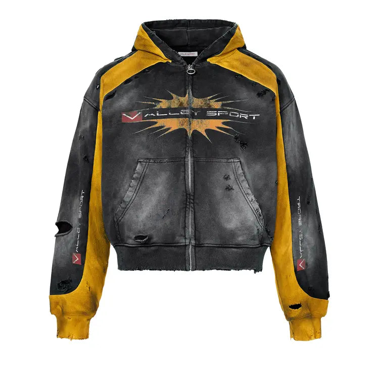 Vale Forever Khalifa Zip Up Black Hoodie