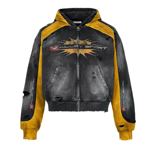 Vale Forever Khalifa Zip Up Black Hoodie