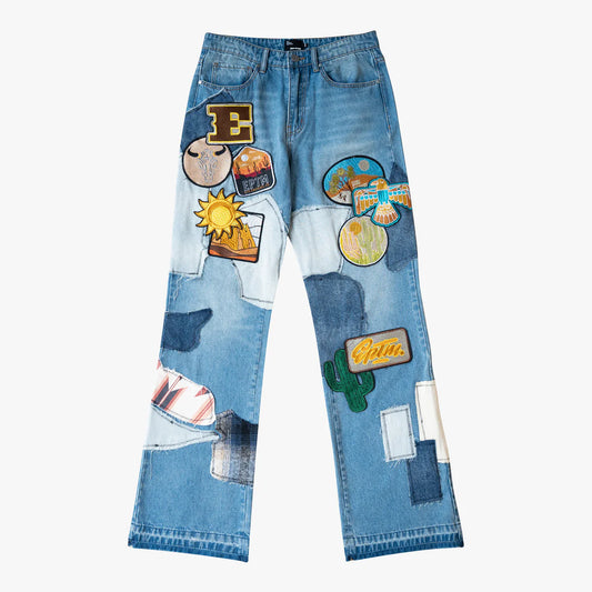 EPTM PATCHWORK BLUE JEANS