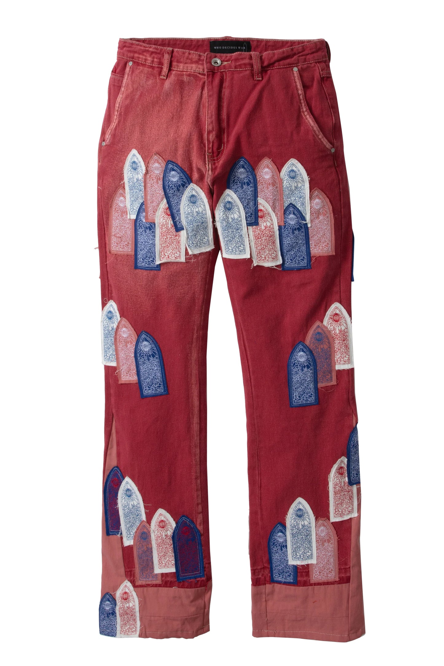 Who Decides War Patched Arch Carpenter Red Jeans