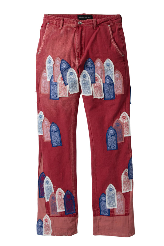 Who Decides War Patched Arch Carpenter Red Jeans