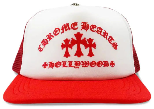 Chrome Hearts King Taco Trucker Hat Red/White
