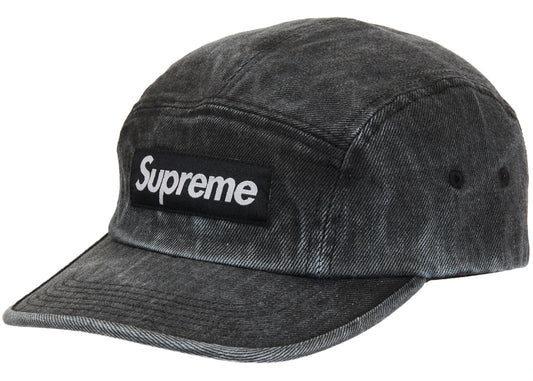 Supreme Coated Black Camp Cap