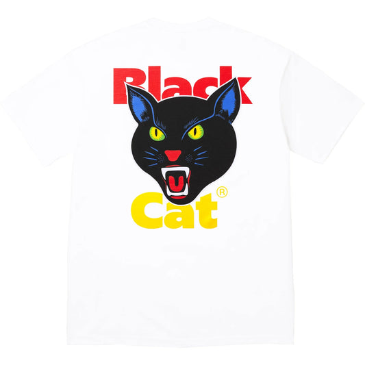 Supreme Black Cat White Tee