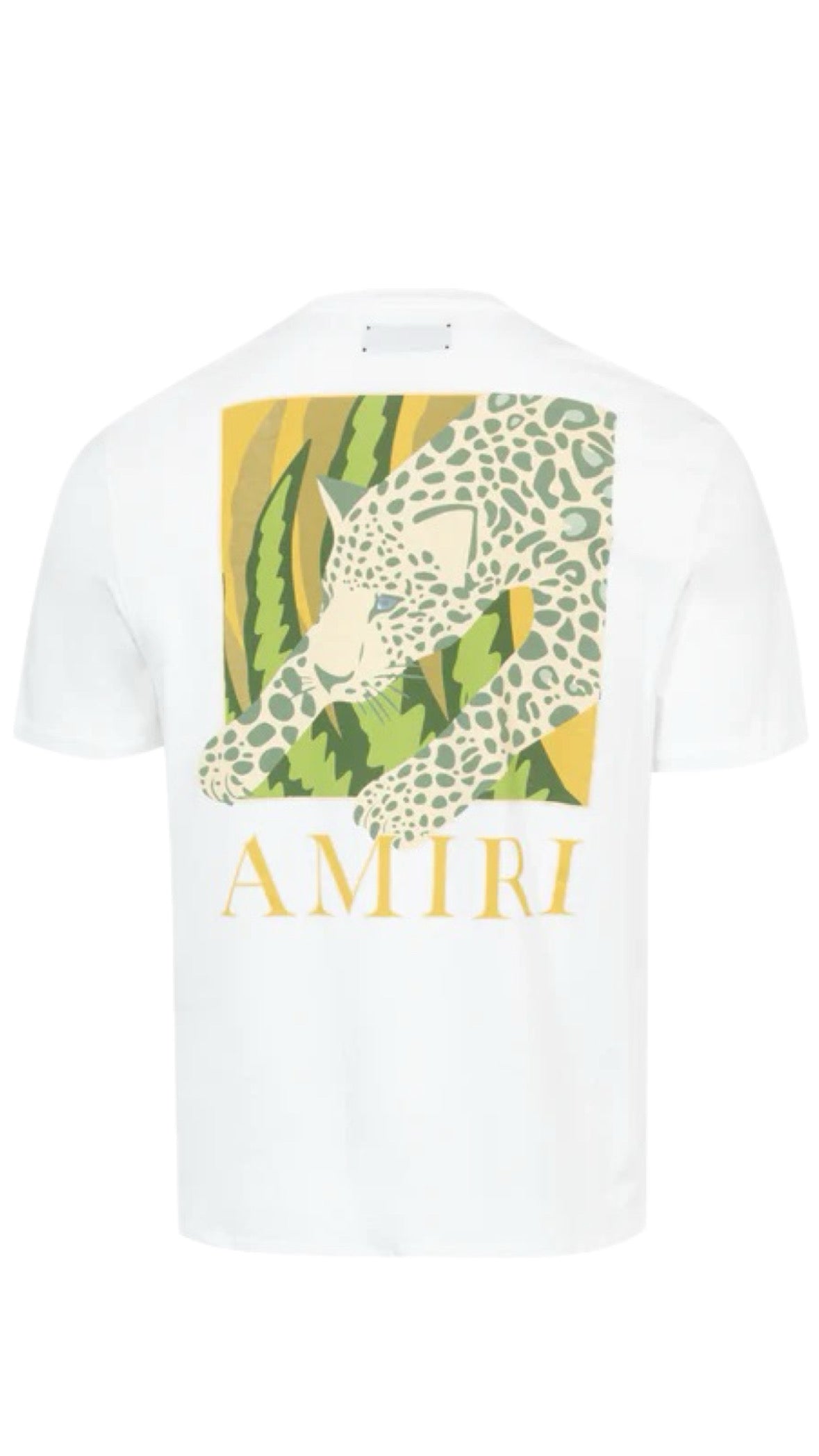 Amiri Leopard White Tee