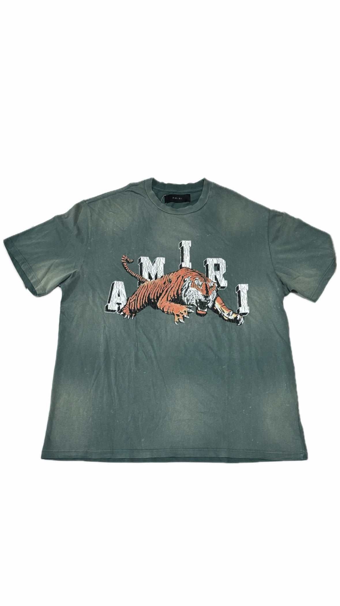 Amiri Tiger Green Tee