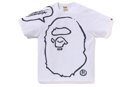 Bape x Joshua Vides Ape Head White Tee