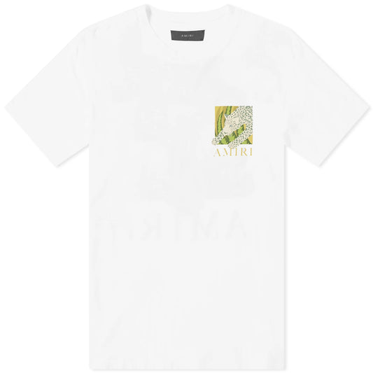 Amiri Leopard White Tee