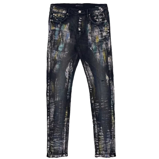 Purple Brand Black Iridescent Jeans