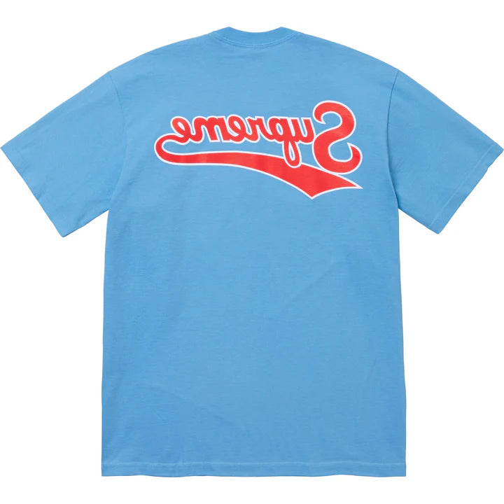 Supreme Backwards Blue Tee