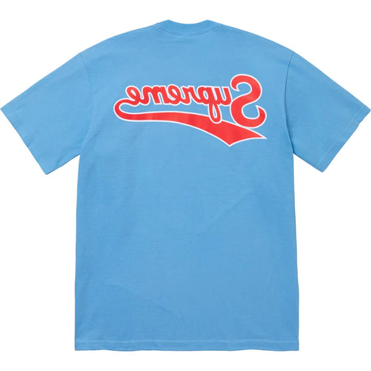 Supreme Backwards Blue Tee